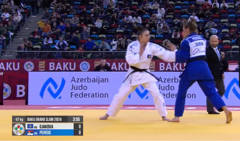 Nora Gjakova në gjysmëfinale, mposht xhudisten serbe