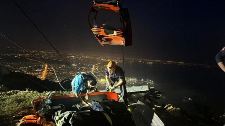 Një i vdekur dhe shtatë të lënduar në Turqi pasi një teleferik përplaset në një shtyllë