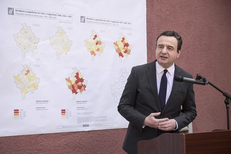 Kurti: Të dhënat nga regjistrimi i popullsisë do të jenë baza për politika, strategji e vendime më të mira për Kosovën