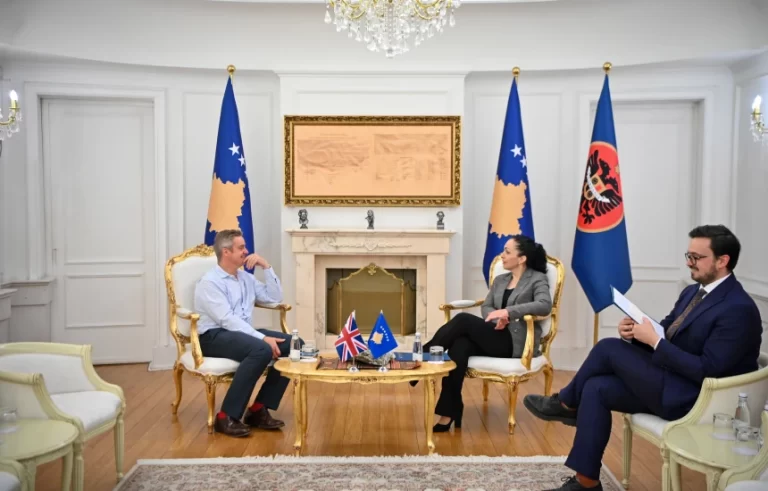 Osmani falënderon Britaninë për mbështetjen në fushën e mbrojtjes