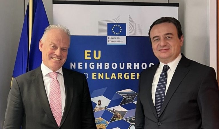 Kryeministri Kurti takoi Drejtorin e Përgjithshëm për Zgjerim të Bashkimit Evropian, Gert Jan Koopman