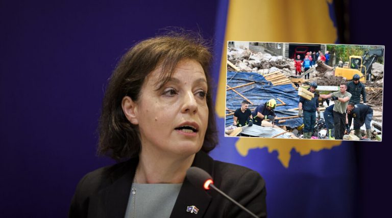 Ministrja Gërvalla kërkon të ndahen 200 mijë euro për t’i dalë në ndihmë Bosnjës pas përmbytjeve