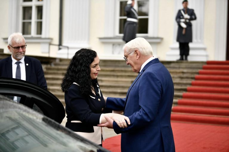 Osmani pritet nga homologu gjerman, Frank-Walter Steinmeier, flasin për anëtarësim në BE dhe Këshillin e Evropës