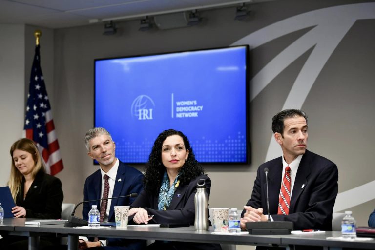 Presidentja Osmani në SHBA, diskutoi në Institutin Ndërkombëtar Republikan