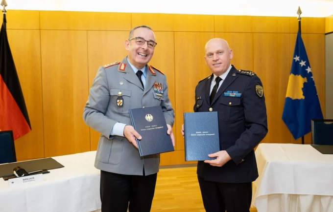 Kosova e Gjermania nënshkruajnë marrëveshje në fushën e mbrojtjes dhe të sigurisë