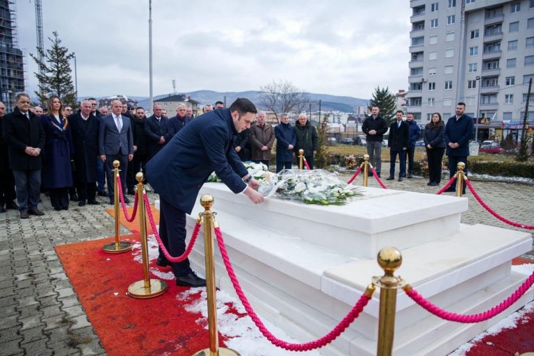 Në Ditën e Pavarësisë, Abdixhiku bën homazhe te varri i Rugovës