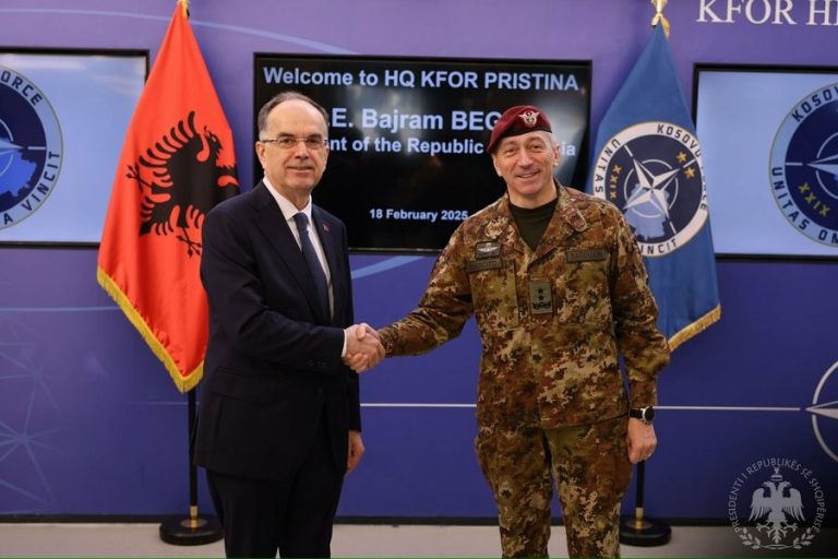 Begaj në Kosovë, vizitë në komandën e KFOR-it