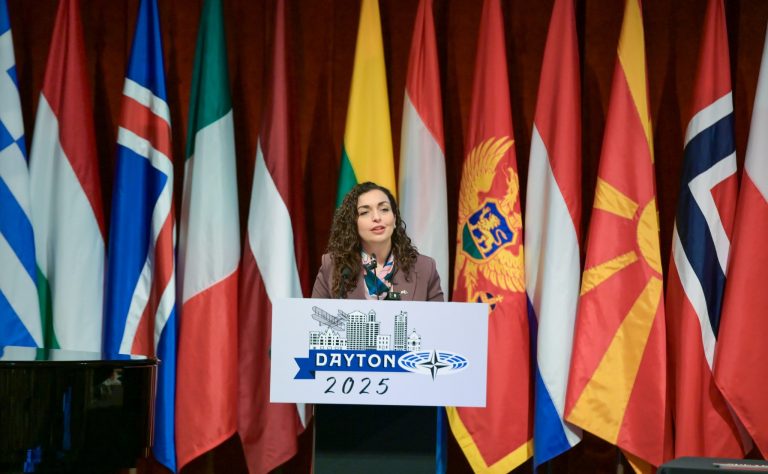 Presidentja Osmani udhëton zyrtarisht në Slloveni, e ftuar speciale e Asamblesë Parlamentare të NATO-s