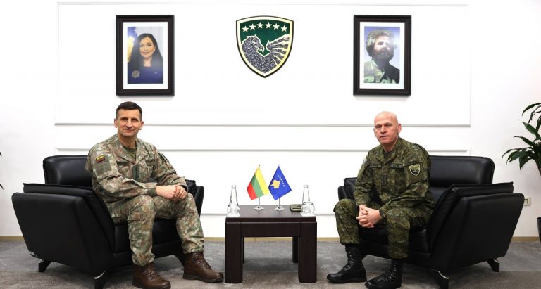 Komandanti i FSK-së priti në vizitë zyrtare shefin e Mbrojtjes së Lituanisë