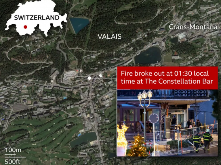 Rreth 40 persona të vdekur dhe 115 të plagosur në zjarrin e Vitit të Ri në Zvicër